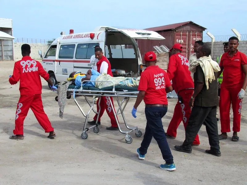 Aamin Ambulance crew in Mogadishu