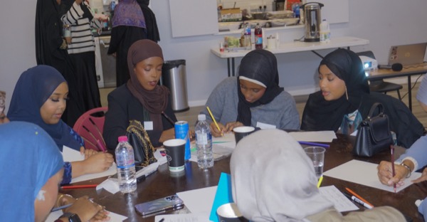 Members in discussion at the BSMA Soirée 2024